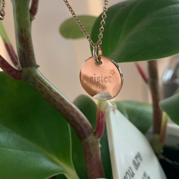 ❤️ Sister Love Pendant Gold Plated chain New - Picture 4 of 13